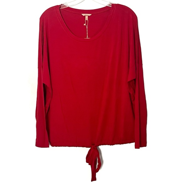 NWT Eberjey Red‎ Gisele Slouchy Pajama Lounge Top - Small - Picture 1 of 5